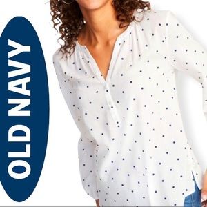 White Polka Dot blouse